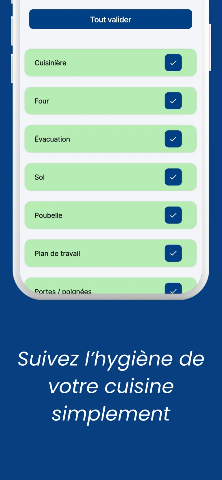 Application LockHACCP - Plan de nettoyage